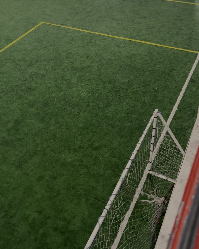 A goal on the indoor turf at Players Paradise